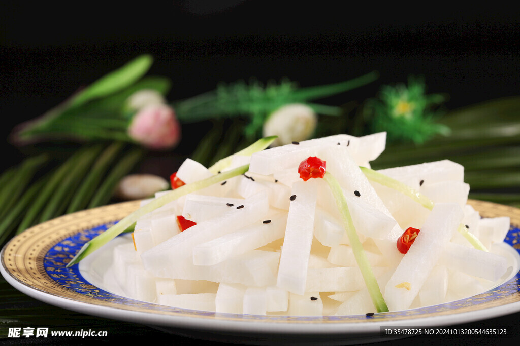 油泡蓮菜條