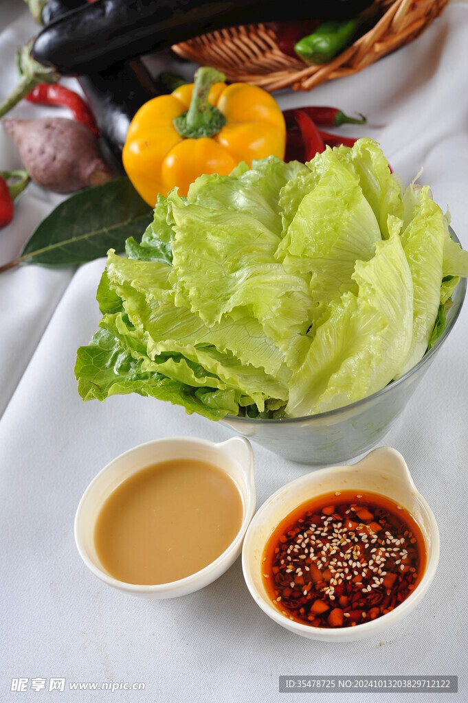 蘸汁有機蔬菜