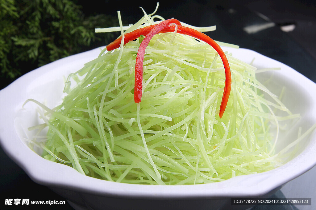 生熗芥蘭絲