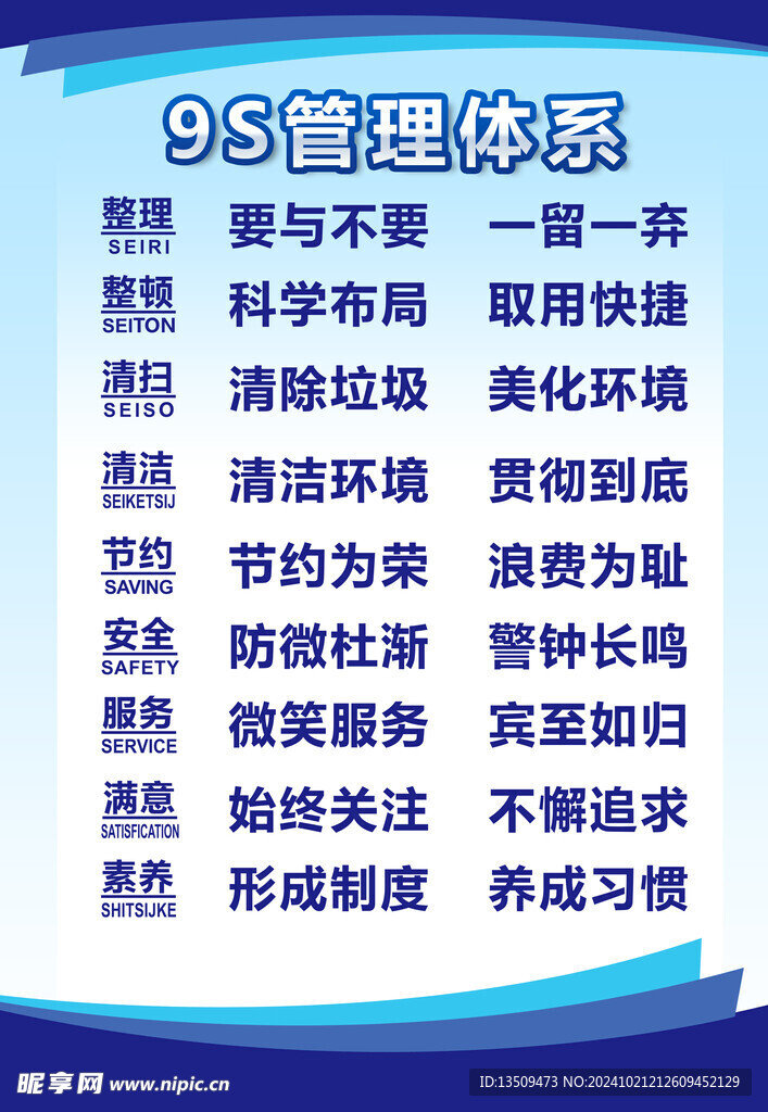9S管理制度