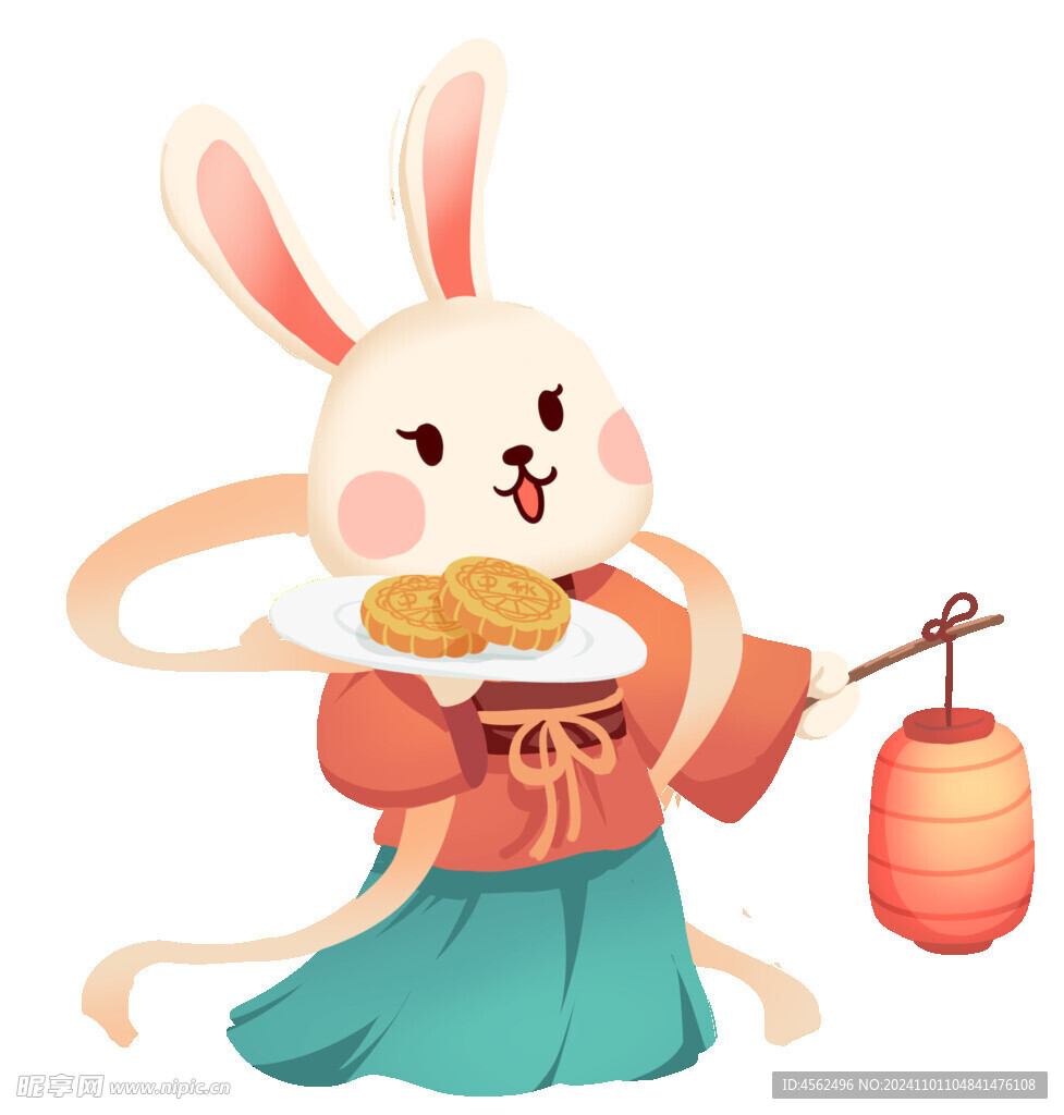 玉兔中秋素材