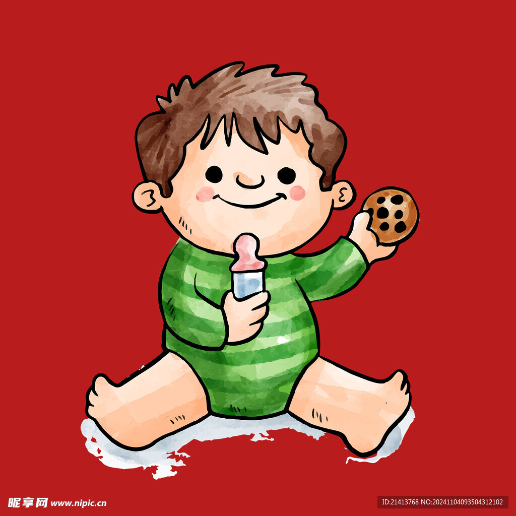 手繪卡通嬰兒