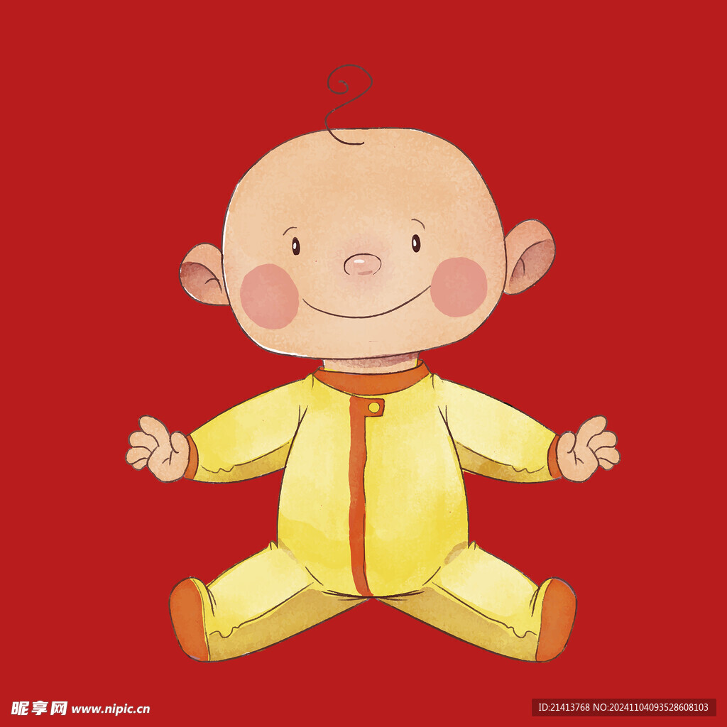 手繪卡通嬰兒