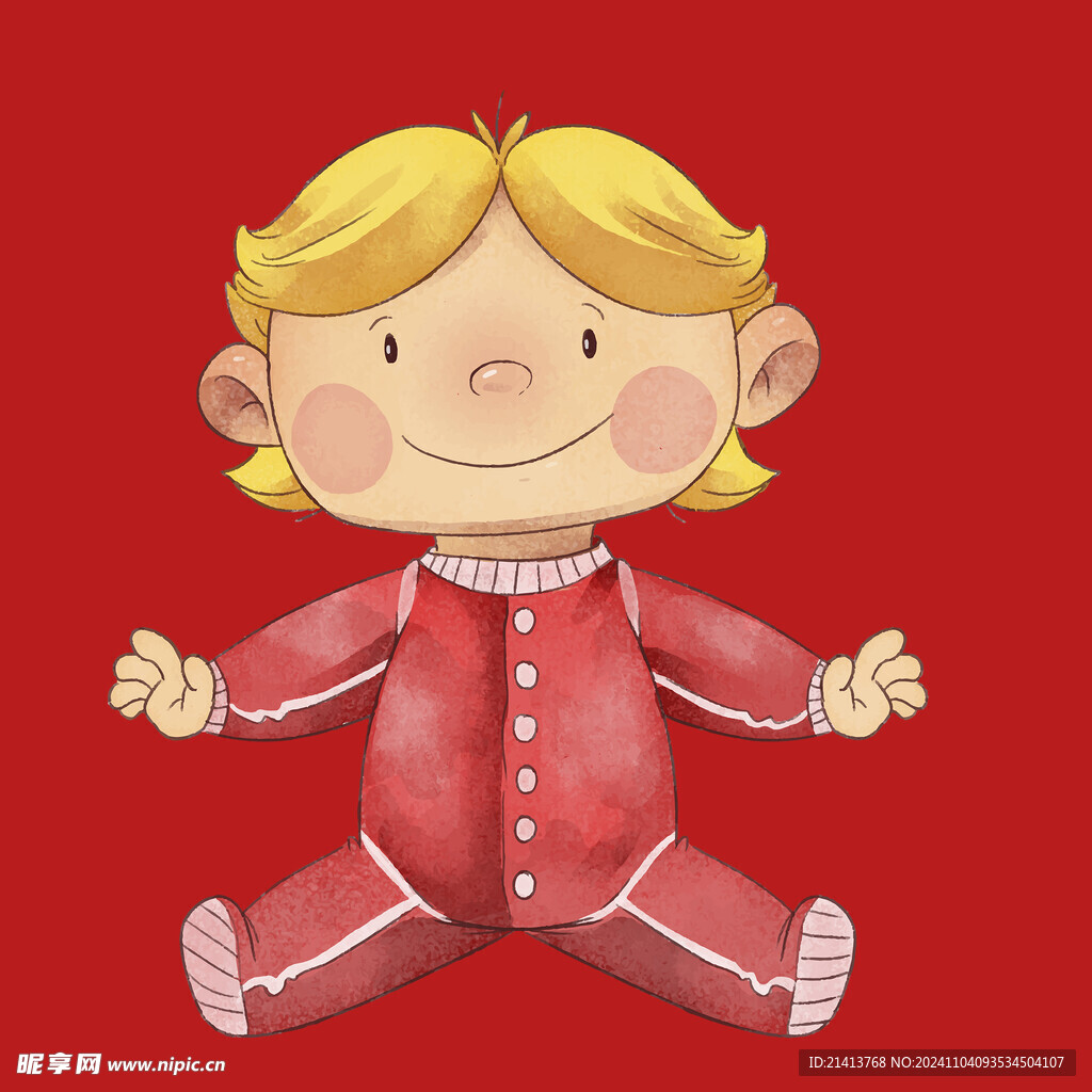 手繪卡通嬰兒