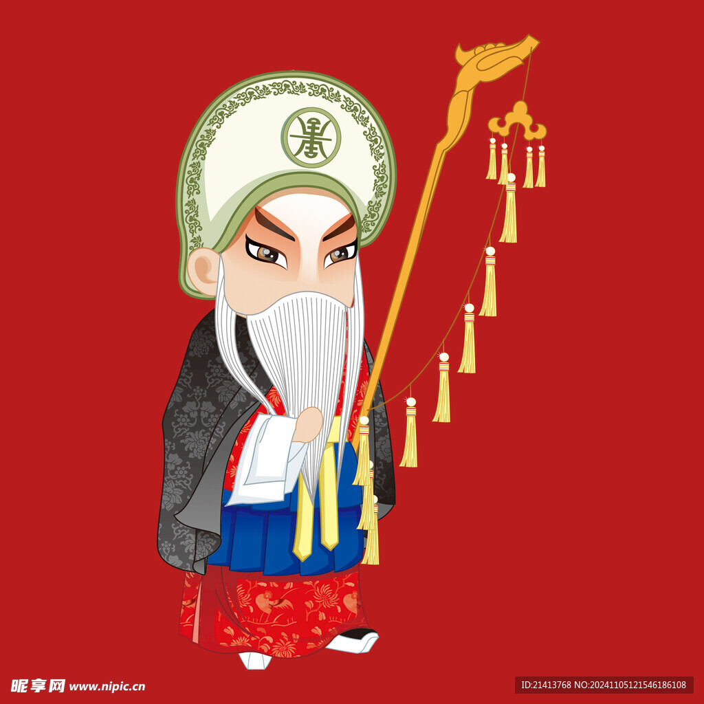 手繪京劇人物