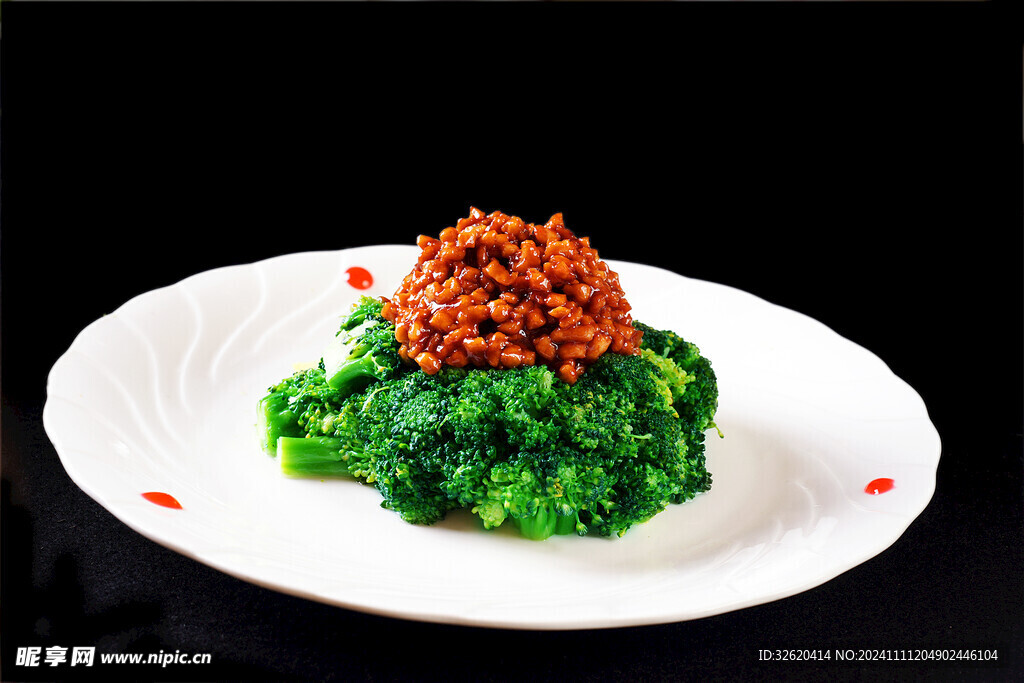 西蘭花肉沫