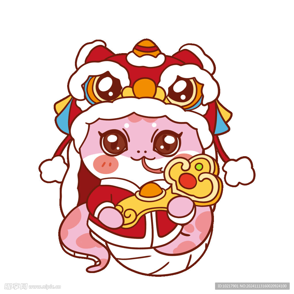 蛇年春節(jié)卡通插畫