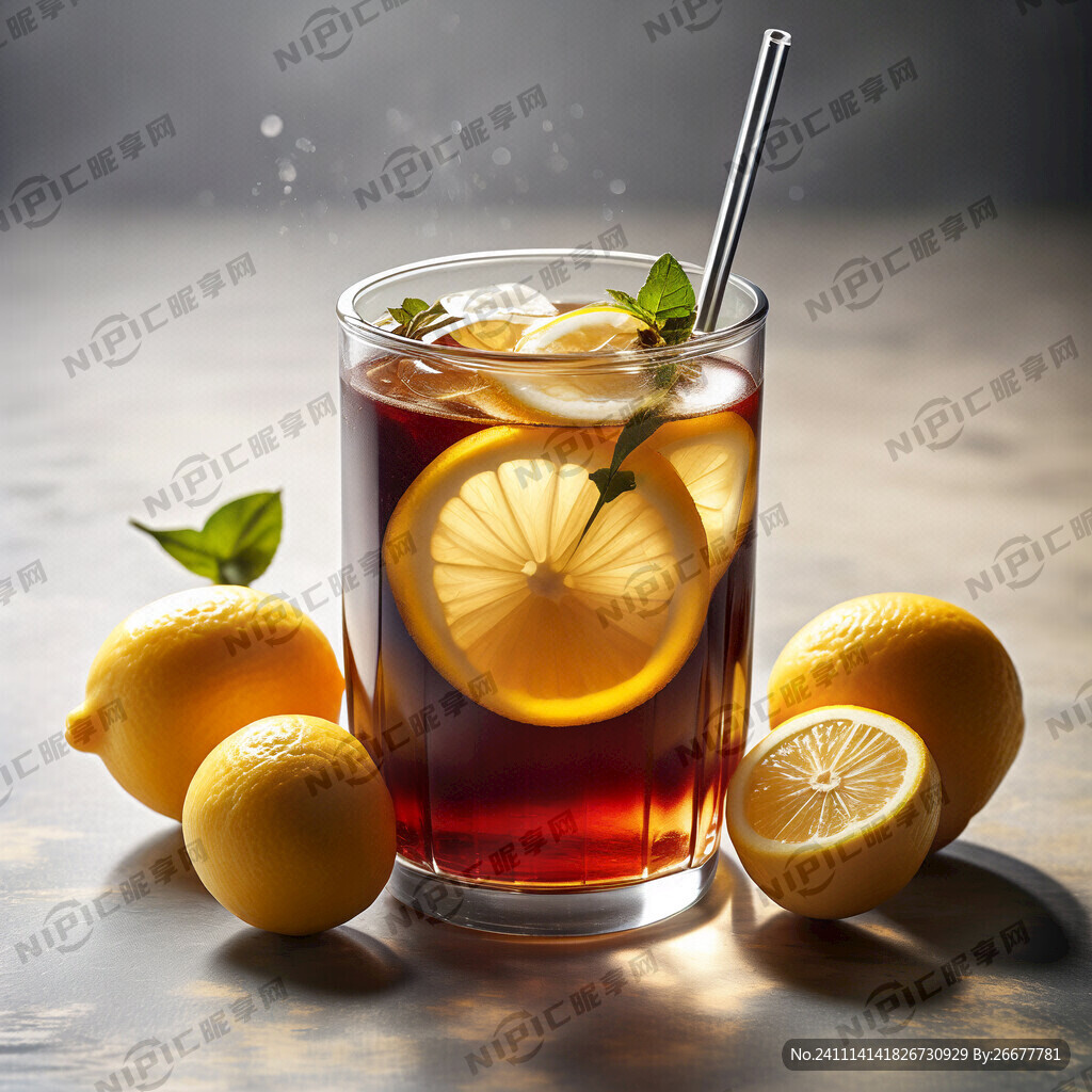 檸檬茶 玻璃杯
