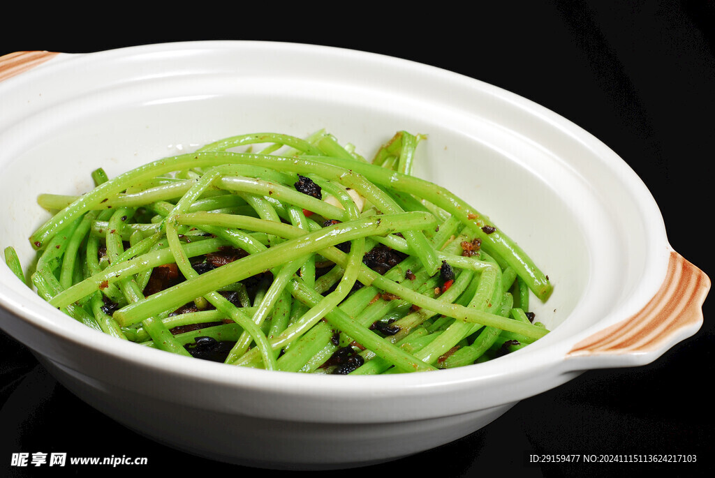 豆豉鯪魚炒茼蒿