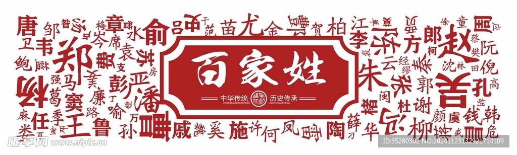 百家姓 文化墻