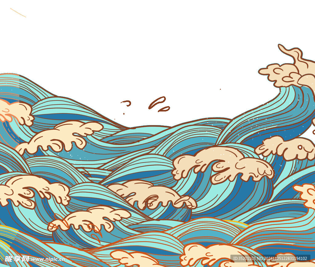 浪花素材