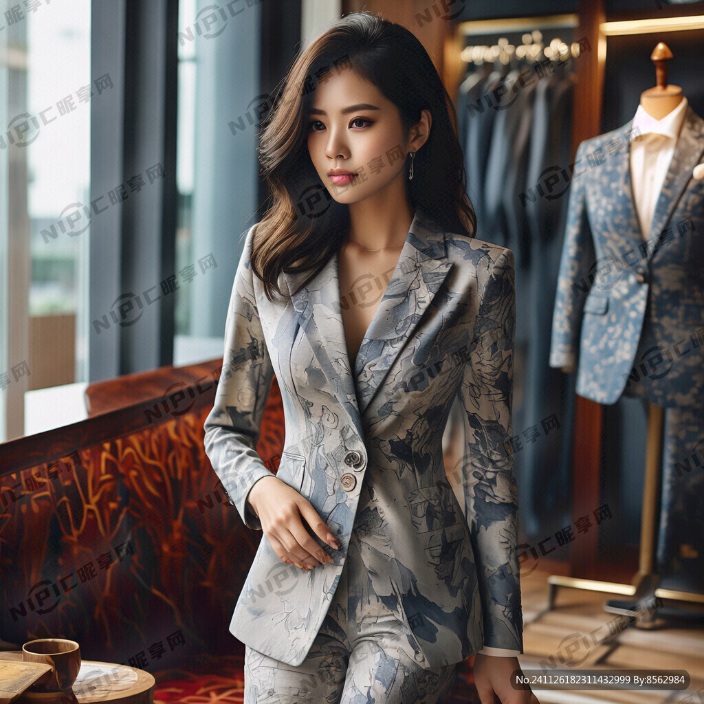 美女西裝