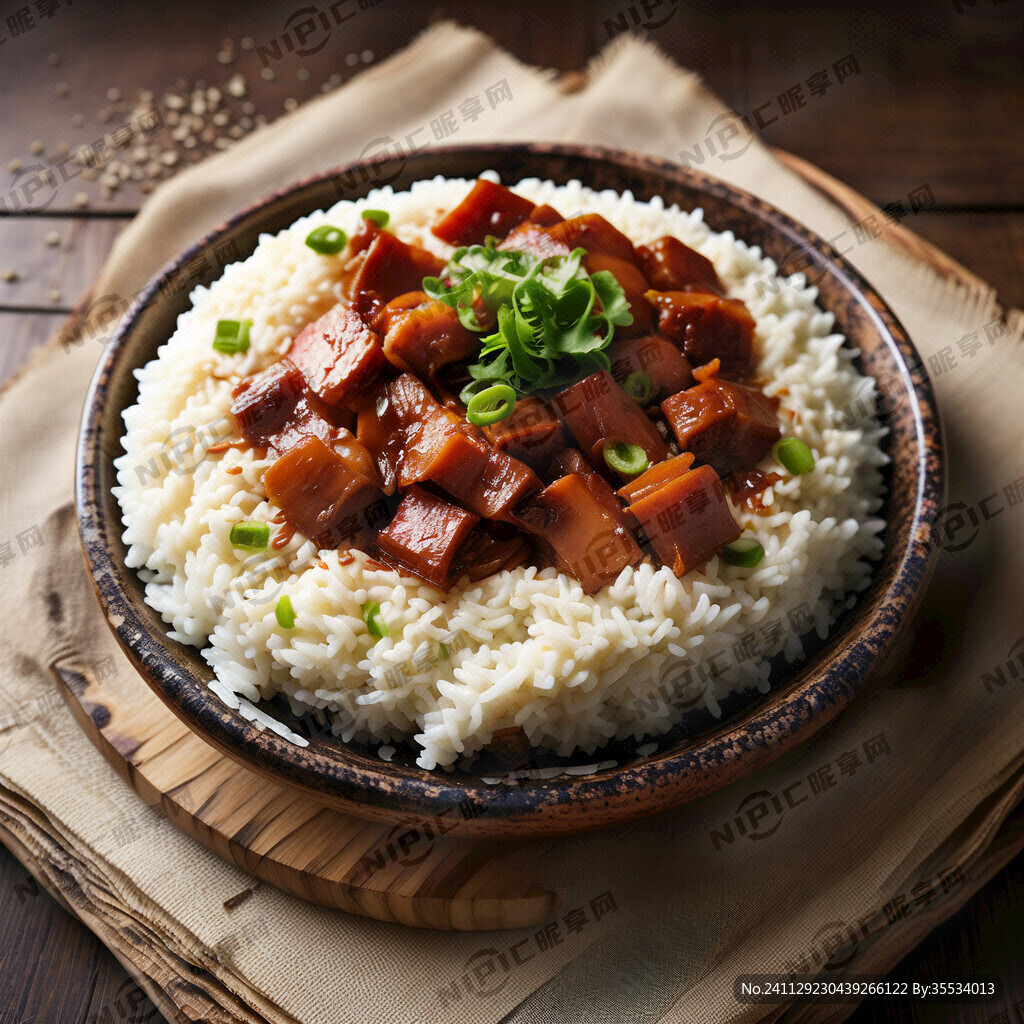 腐竹臘肉蓋澆飯