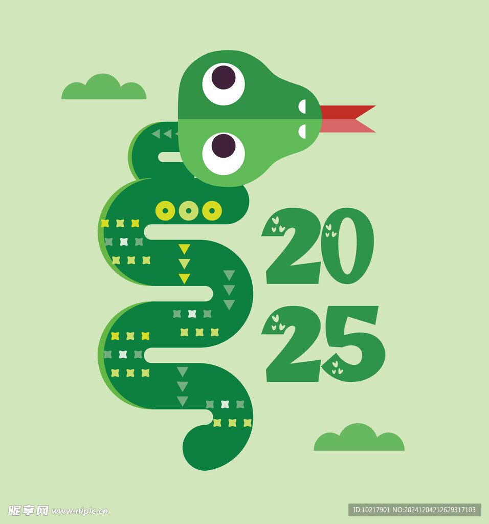 2025蛇年矢量元素