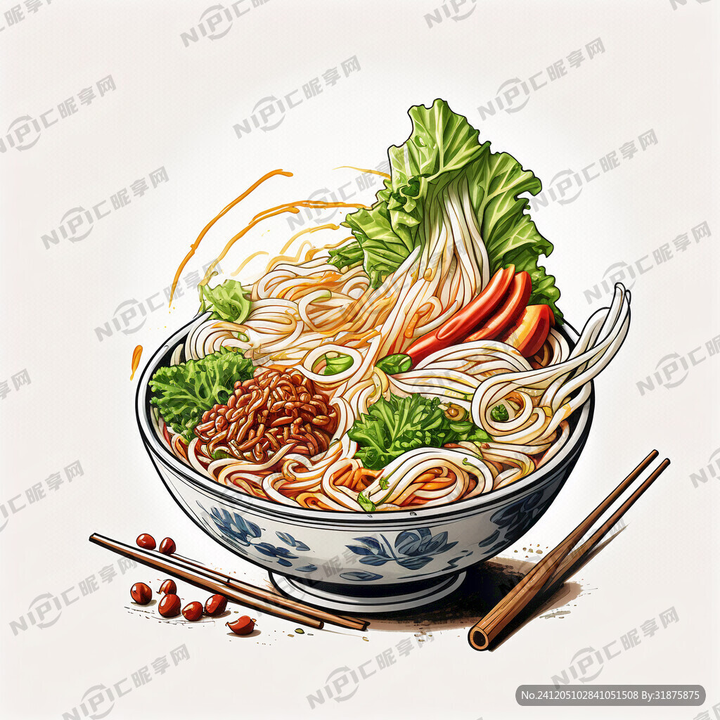 美食 老友粉 南寧 碗 生動