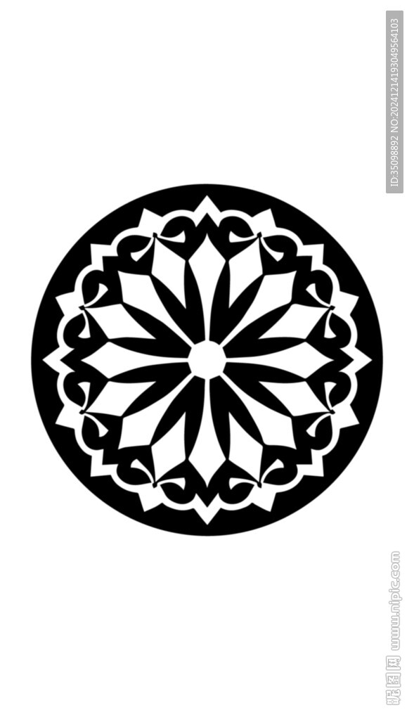 花紋圓形