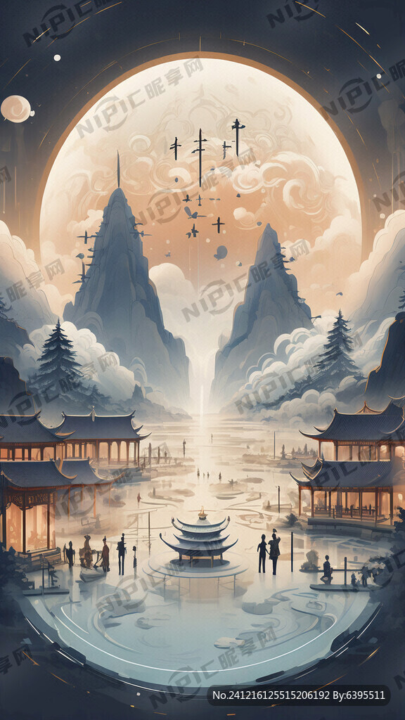 未來(lái)科技感冬至海報(bào)