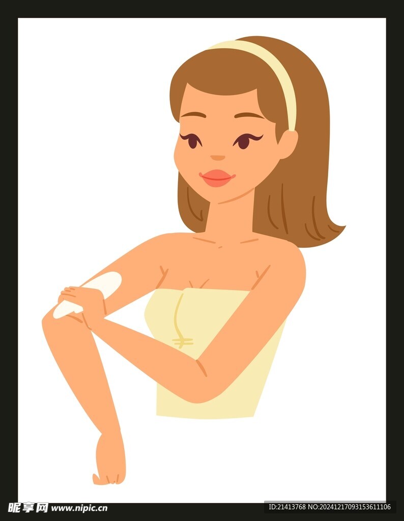 美容護(hù)膚女孩