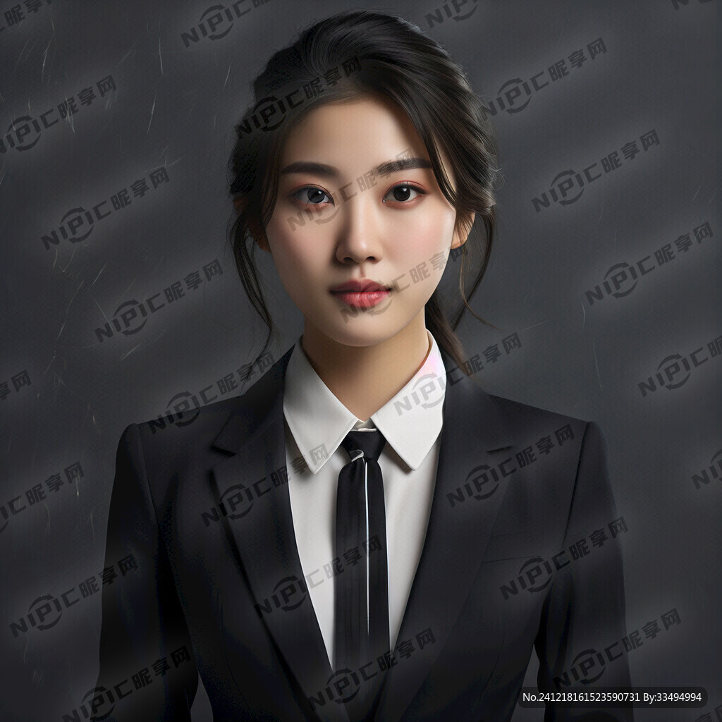 職業(yè)裝 美女 正裝 頭像