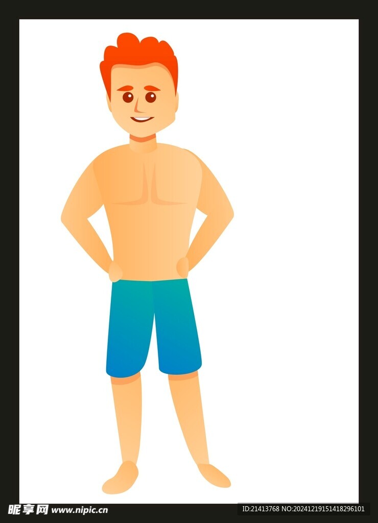 游泳男孩