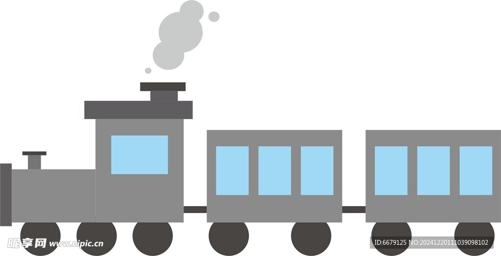 卡通矢量圖案小火車