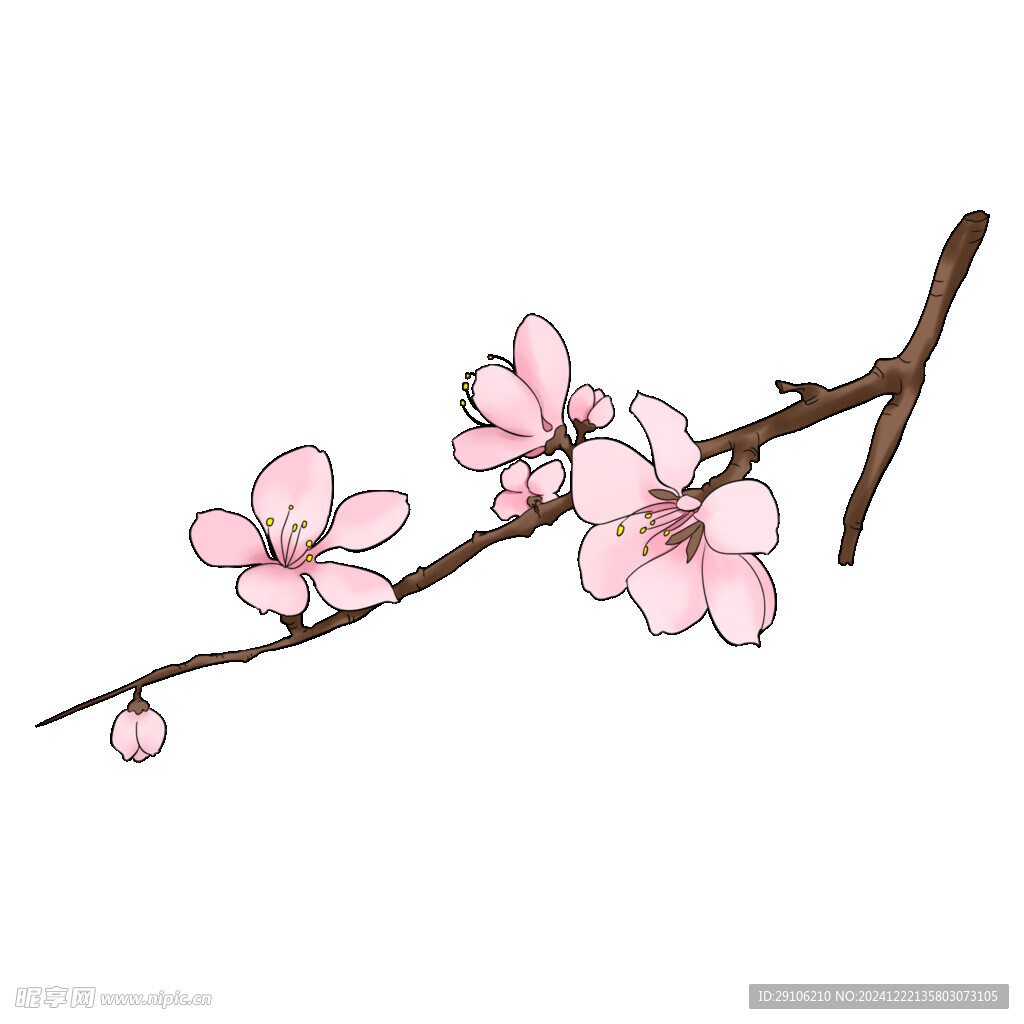 手繪桃花