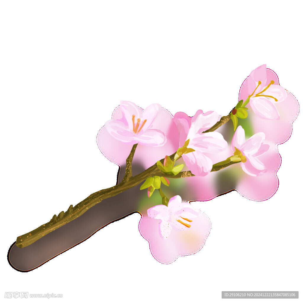 手繪桃花