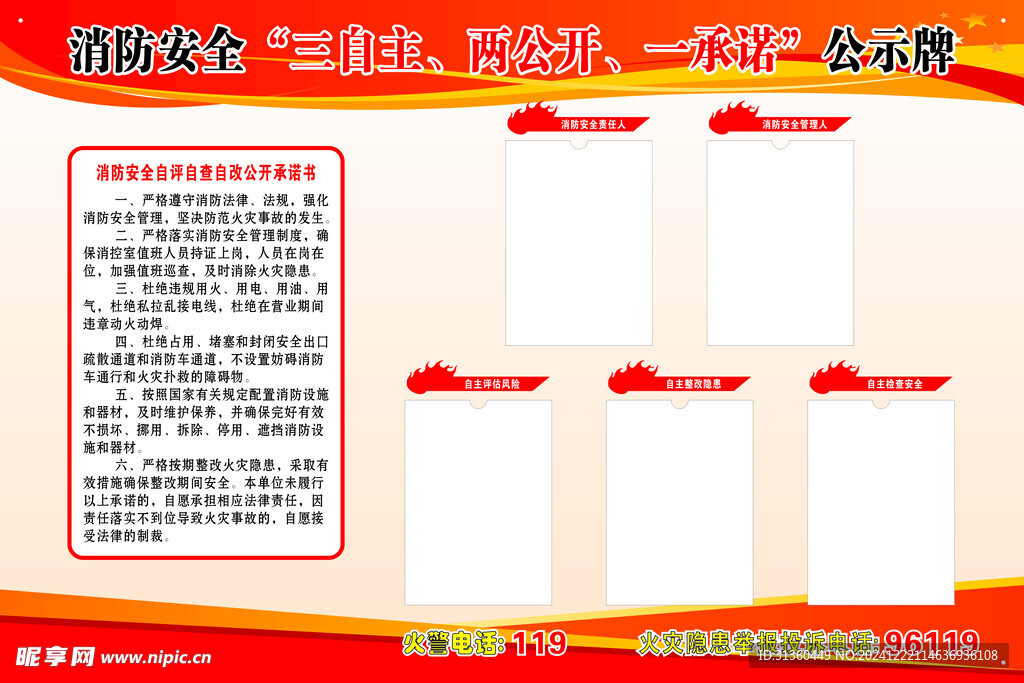消防安全  責任制度牌  背景