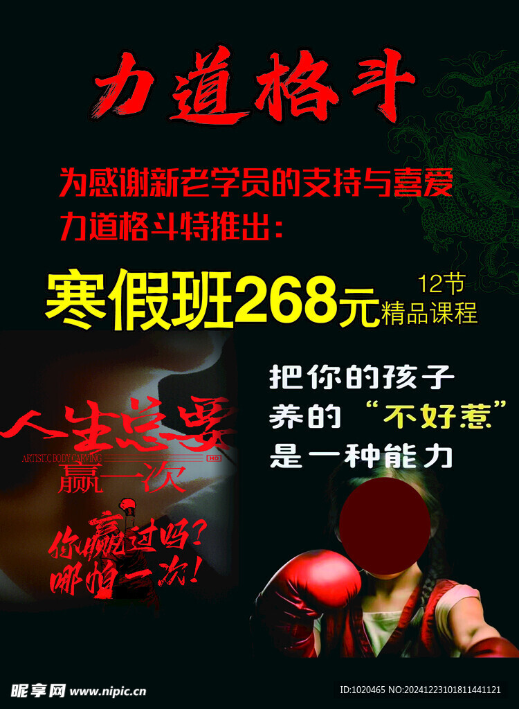 格斗武術(shù)海報(bào)