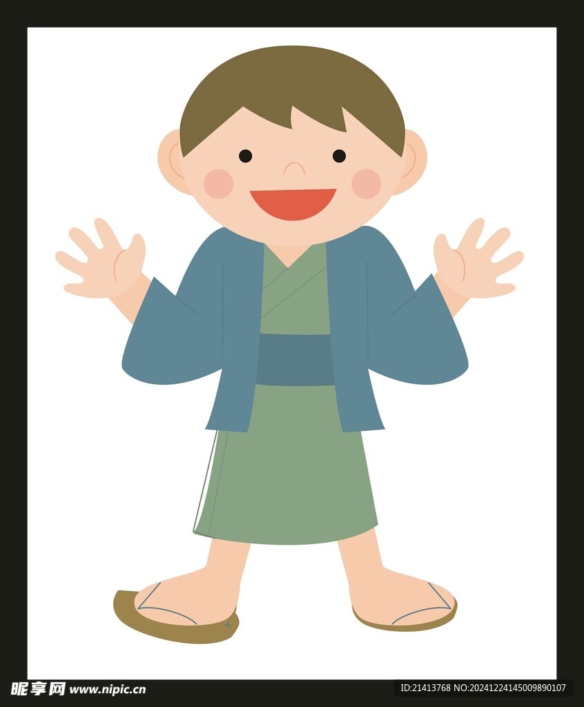 開心歡呼男孩 