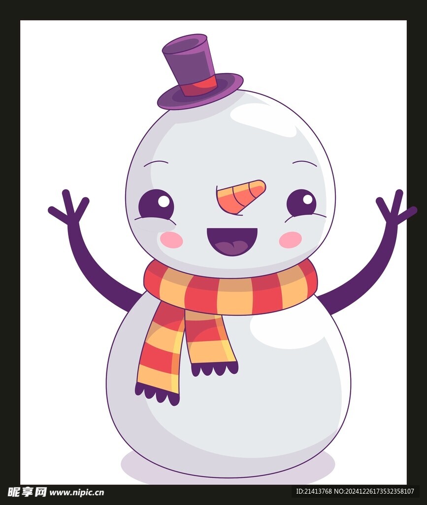手繪雪人