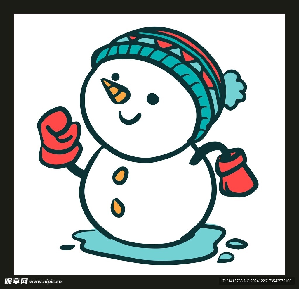 手繪雪人