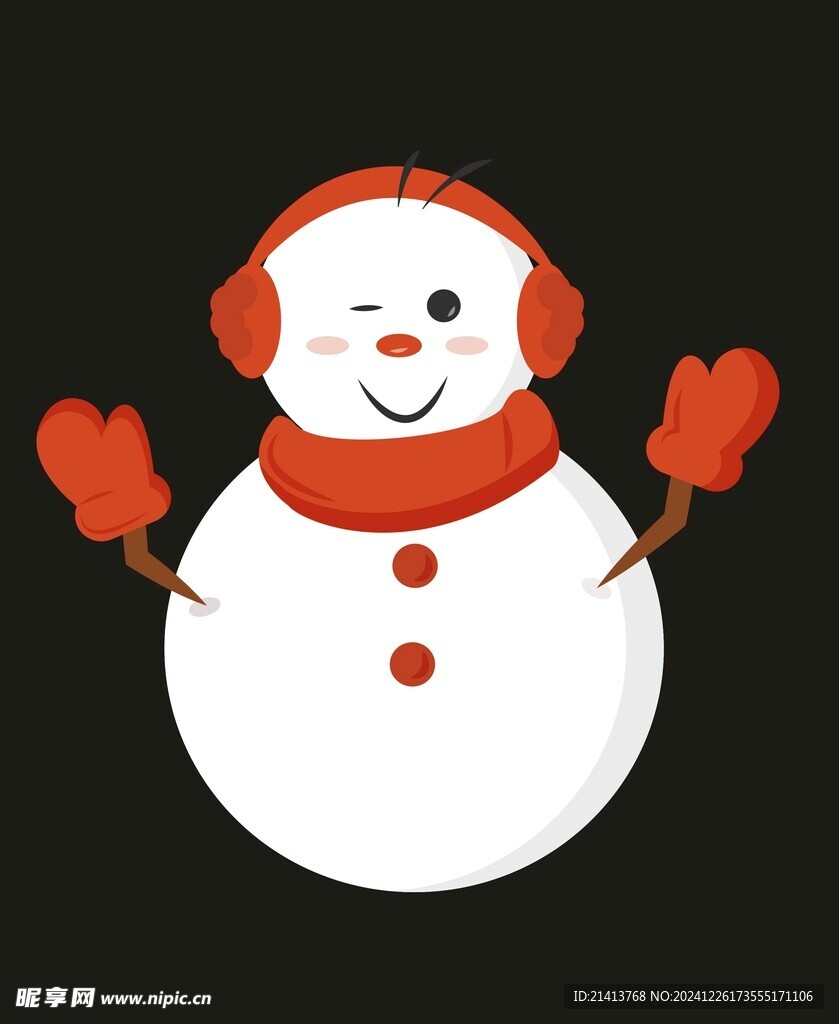 手繪雪人