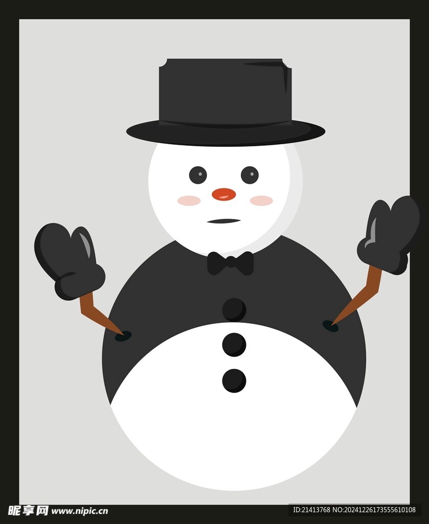 手繪雪人