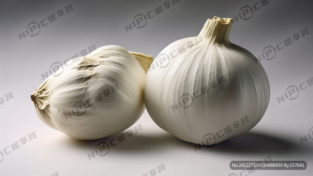 一個白色大蒜