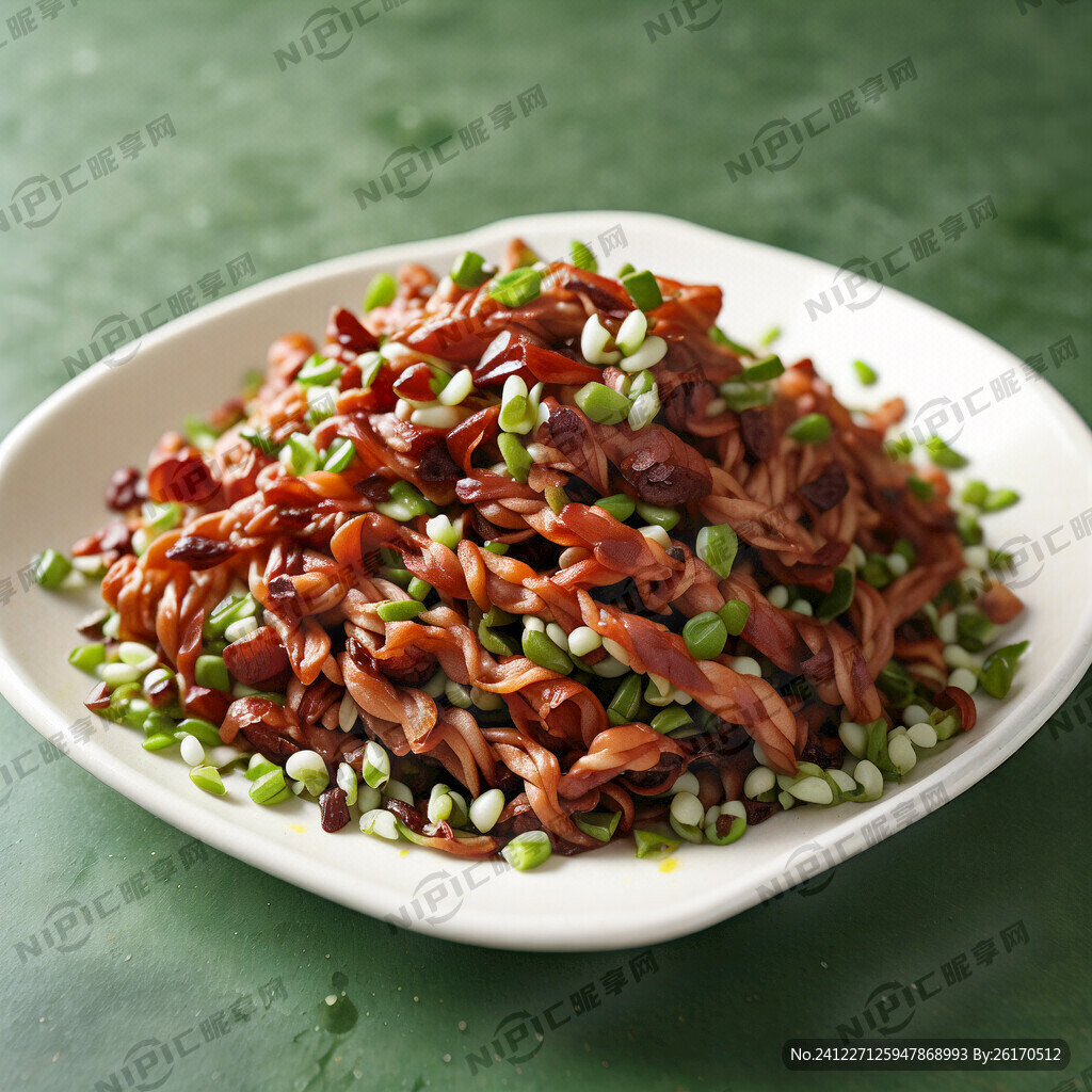 綠豆芽炒小麻花 點(diǎn)綴點(diǎn)綠色蔥花