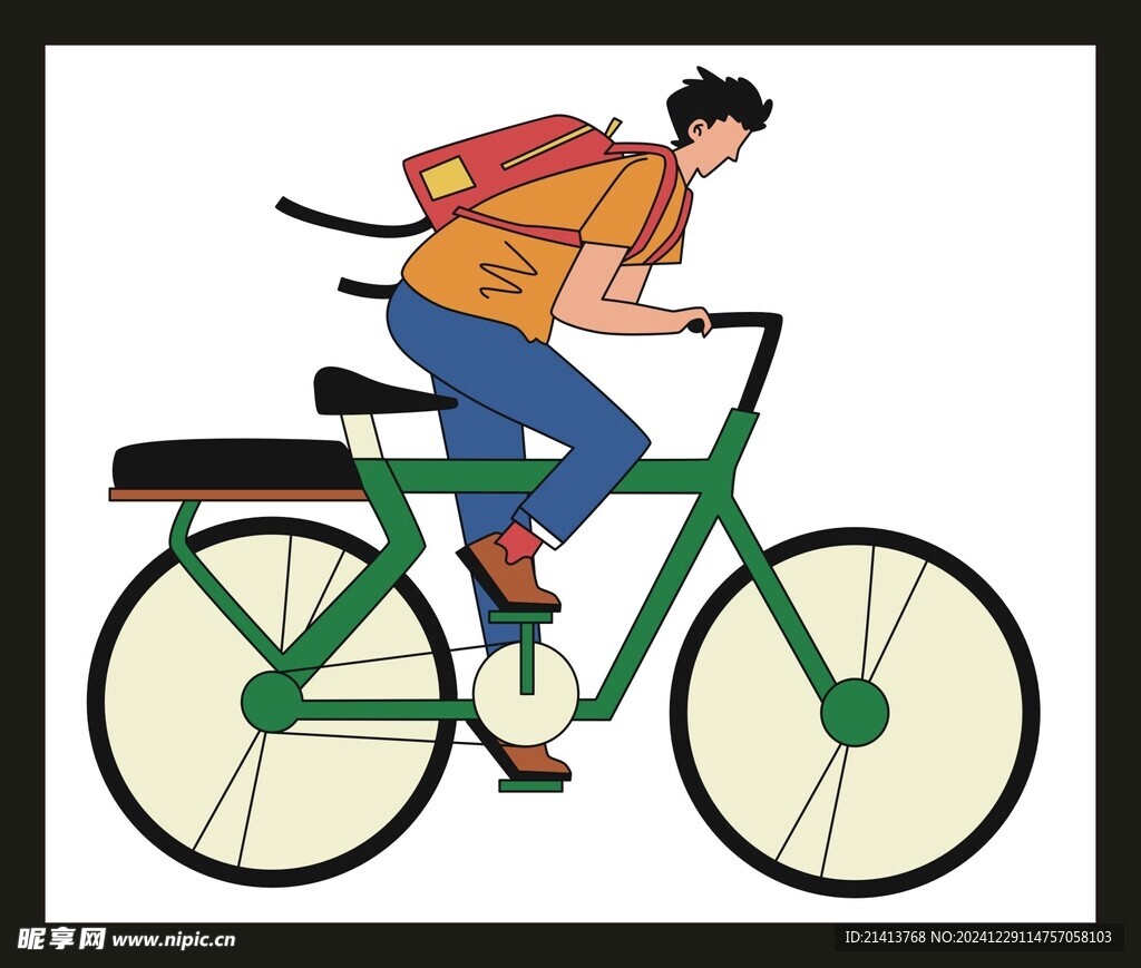 騎單車人物