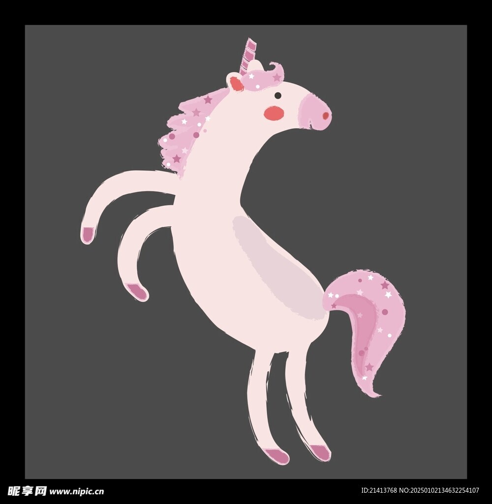 手繪小馬駒