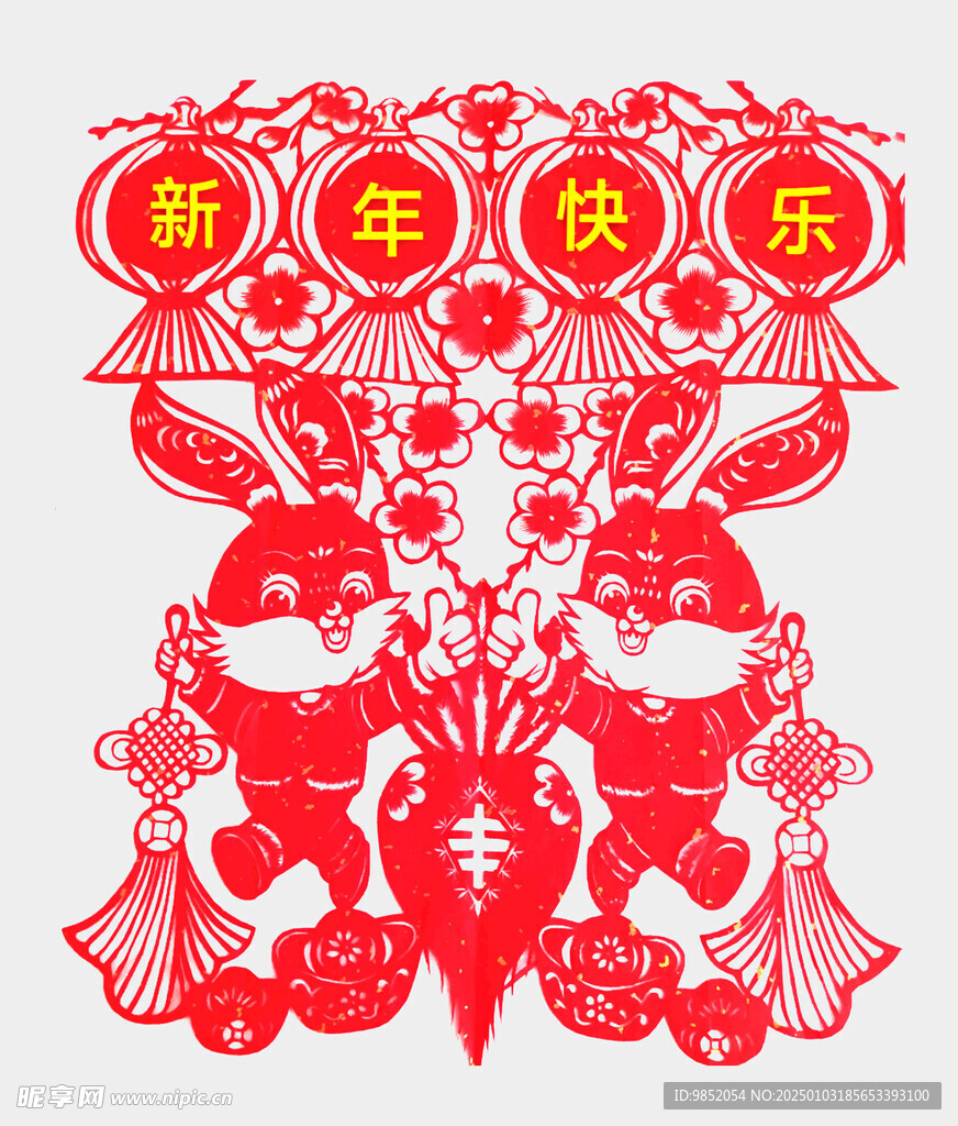 兔年剪紙