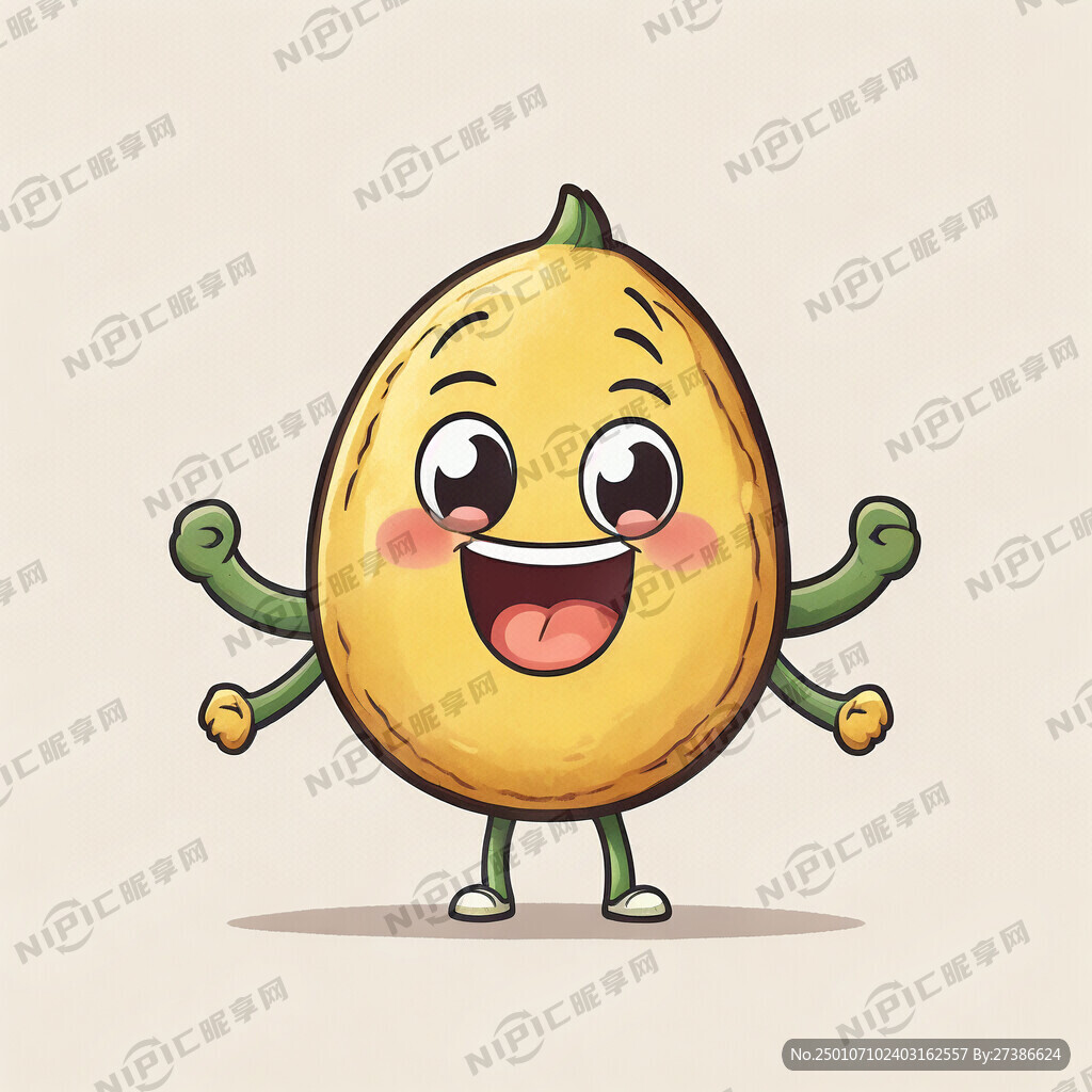 黃豆卡通可愛形象