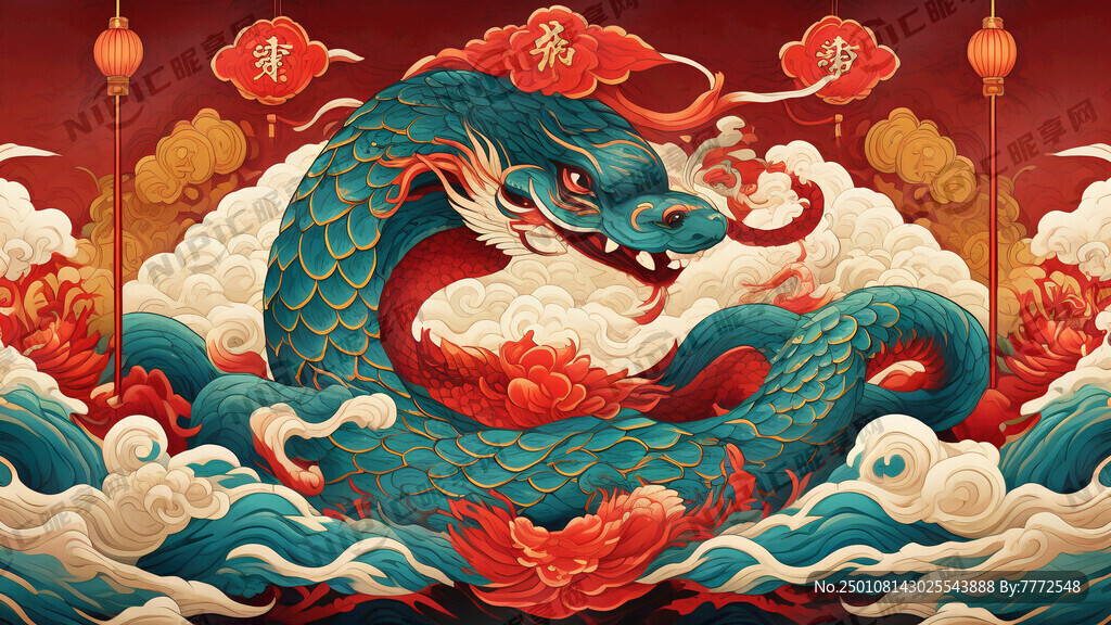 蛇年主題包含蛇插畫
