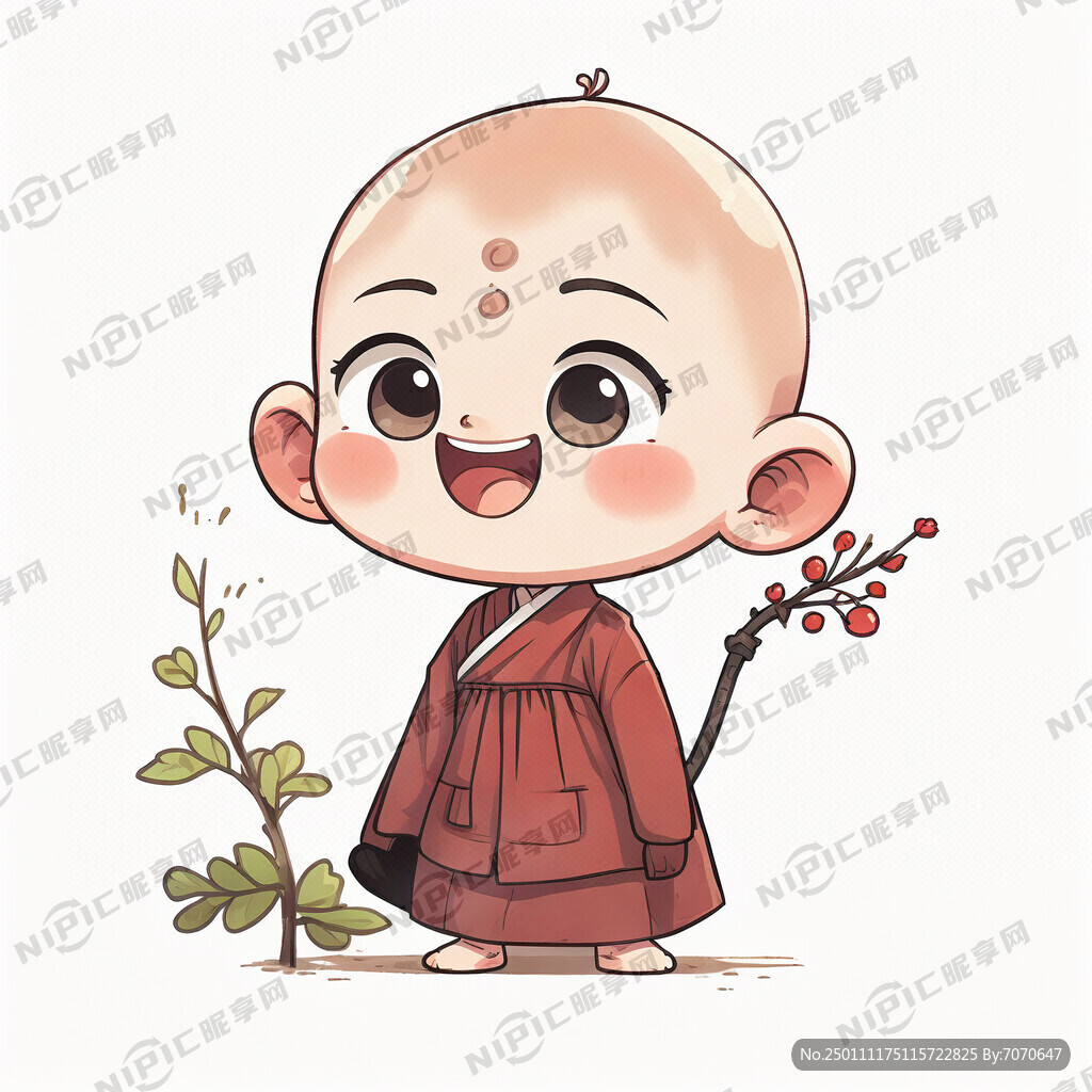 卡通小和尚