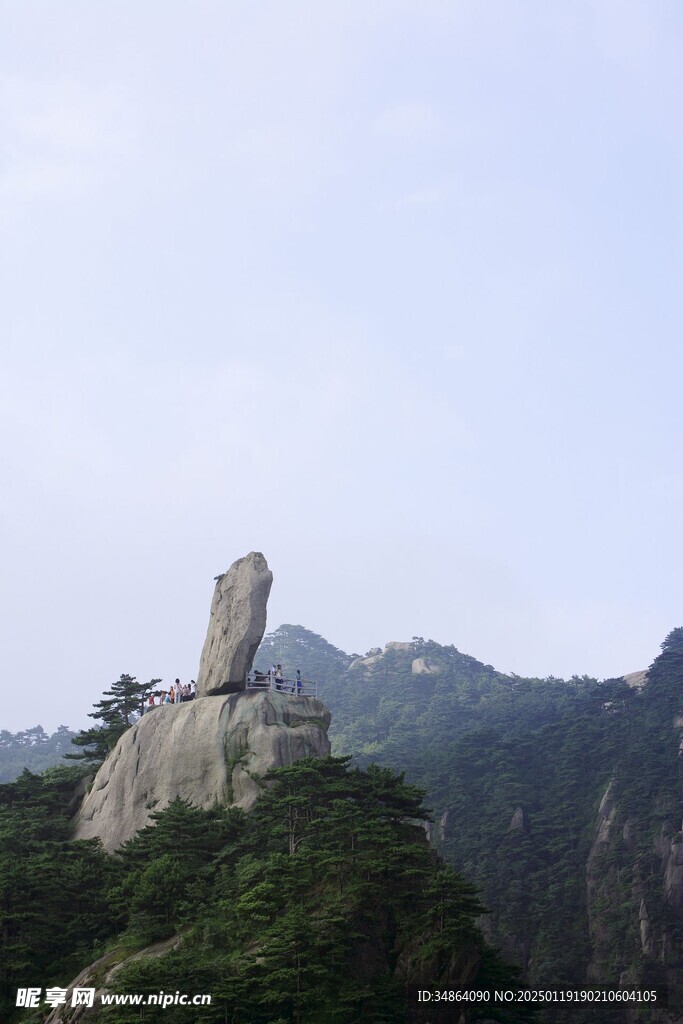 黃山怪石圖片