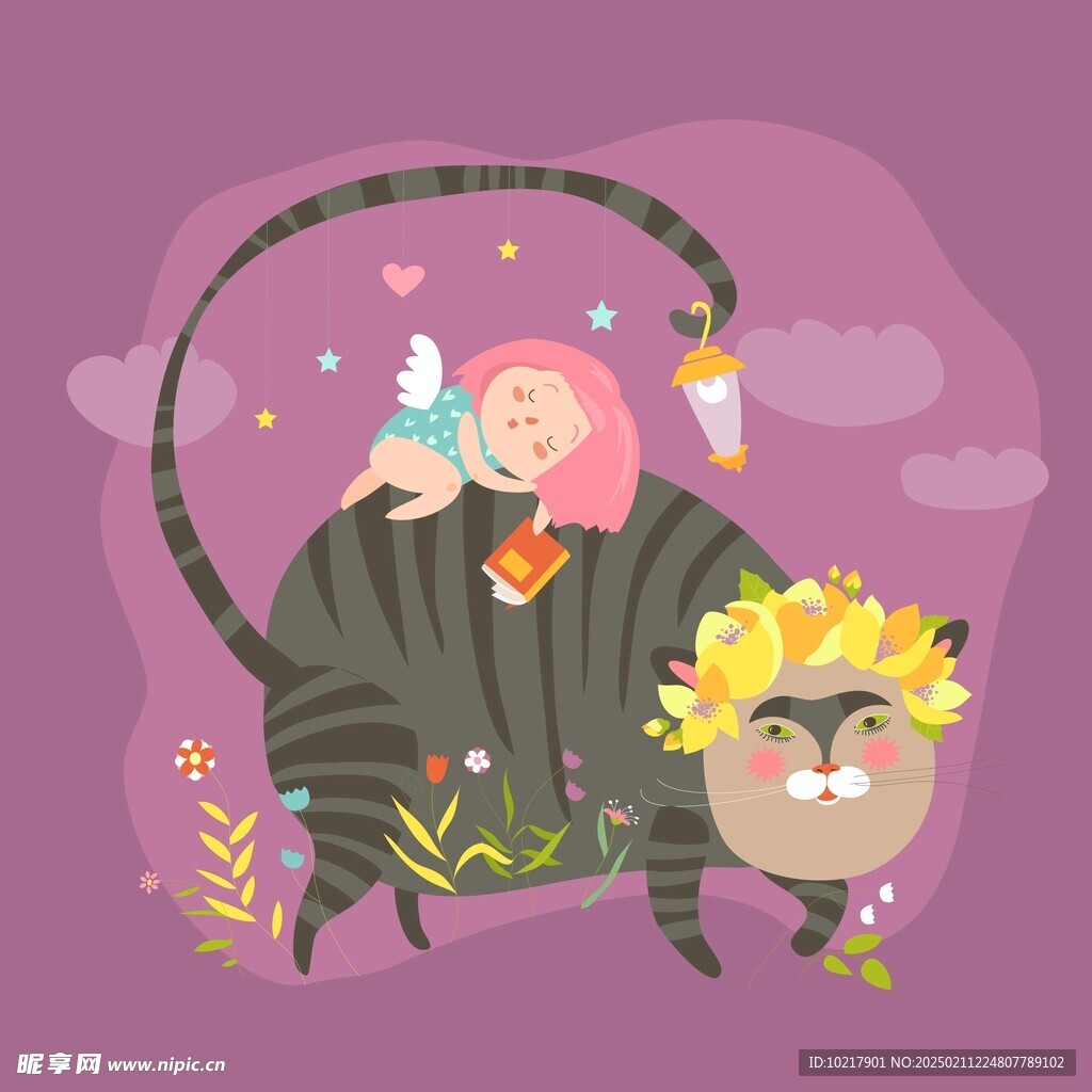 可愛卡通手繪兒童繪本插畫
