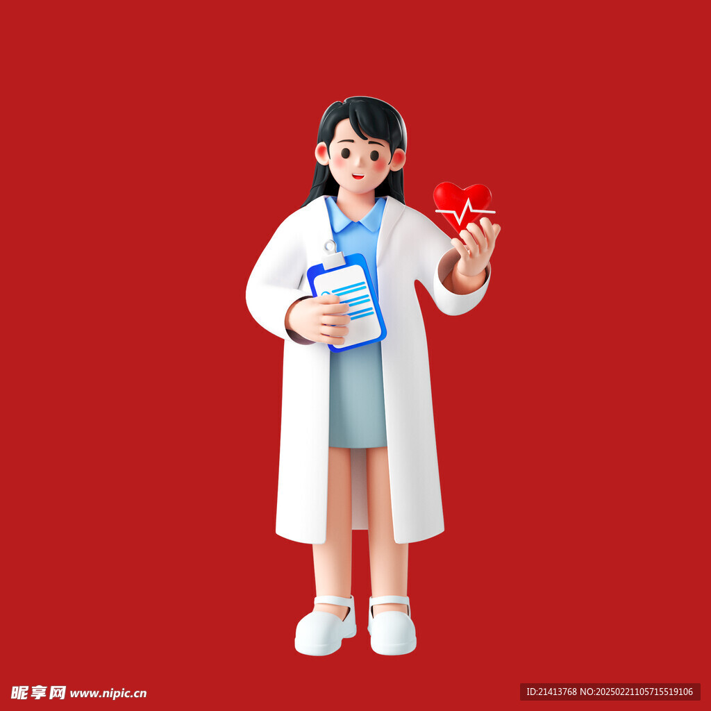 手繪醫生護士