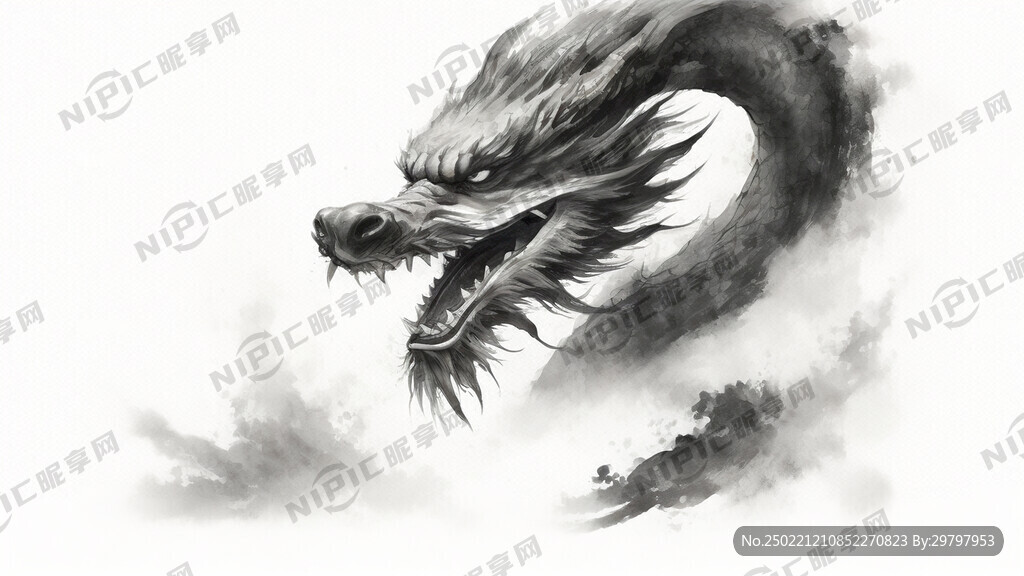 水墨龍
