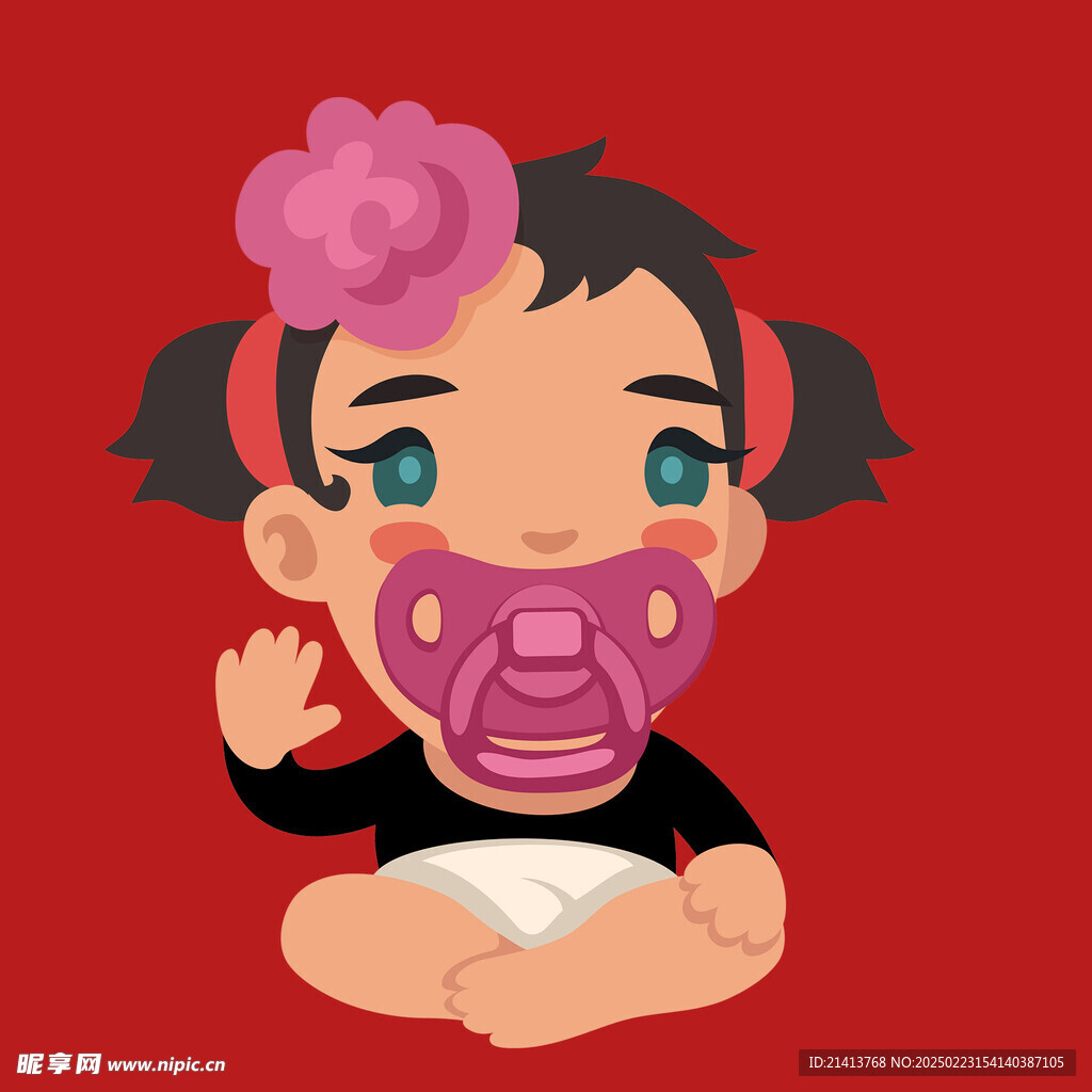 手繪卡通嬰兒