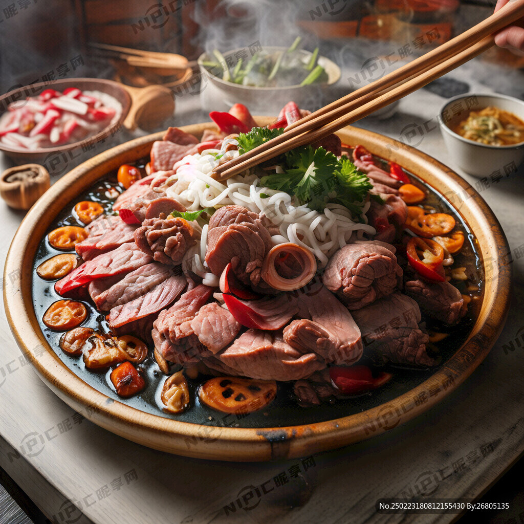 青海西寧炕鍋羊肉 色澤鮮美