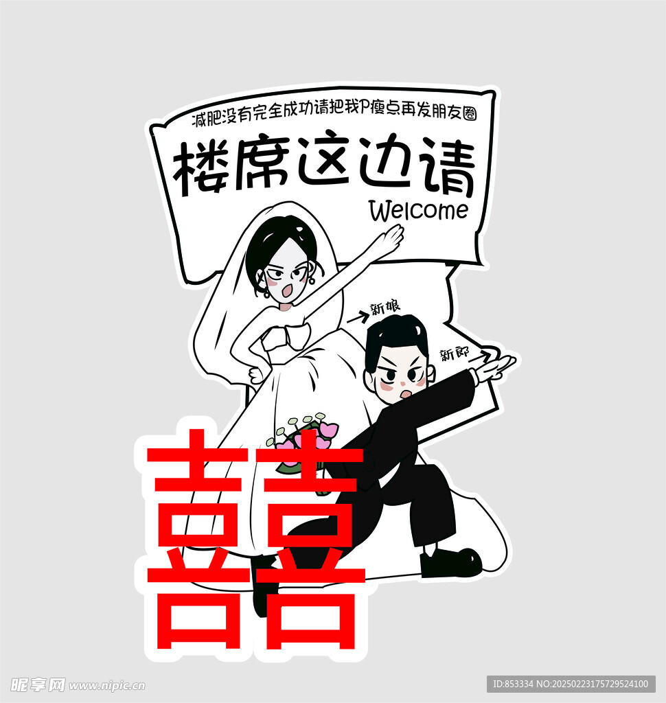  婚禮婚慶指引牌