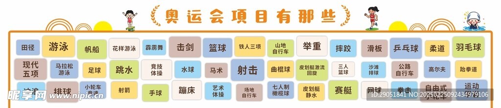 奧運知識墻